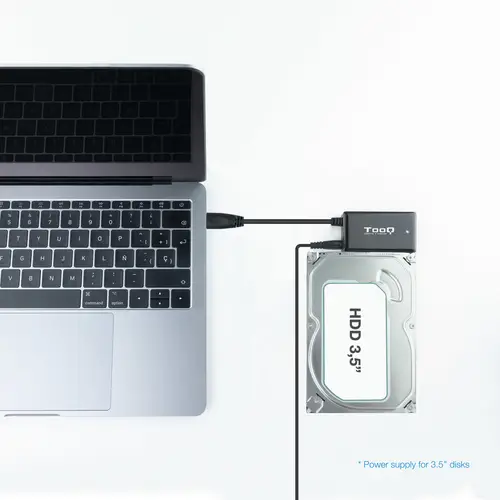 TQHDA-01A base de conexión para disco duro USB 3.2 Gen 1 (3.1 Gen 1) Type-A Negro - Imagen 6
