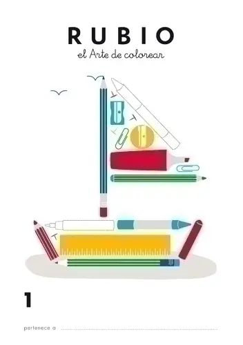 CUADERNO RUBIO A4 de COLOREAR 1 - Pack de 10 unidades