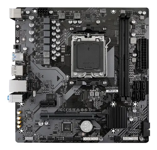 A620M H Placa base - Soporta CPUs AMD Ryzen 8000, VRM digital de 5+2+2 fases, hasta 7200MHz DDR5 (OC), 1xPCIe 4.0 M.2, LAN GbE, USB 3.2 Gen 1 - Imagen 2