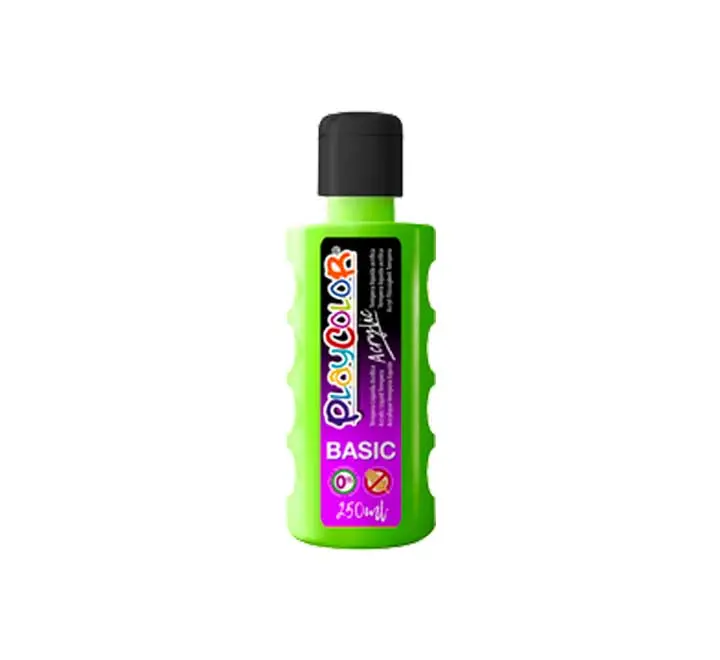 BOTE PINTURA PLAYCOLOR ACRYLIC 250ML VE CLARO