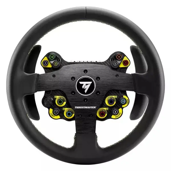 Evo Racing 32R Leather Negro, Amarillo Volante PC, PlayStation 4, PlayStation 5, Xbox, Xbox One