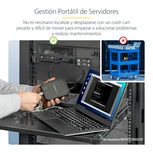 Adaptador Crash Cart USB KVM para Ordenador Portátil - Imagen 10