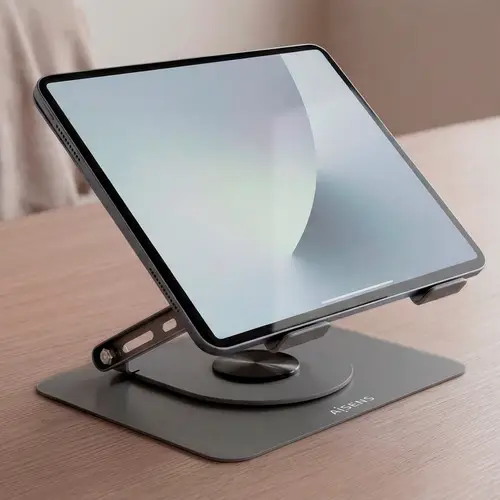 Soporte de Sobremesa XL Giratorio Ajustable para Portatil / Tablet 10"-17", Gris - Imagen 7