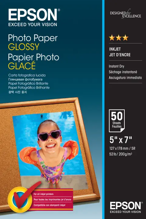 Photo Paper Glossy - 13x18cm - 50 Hojas