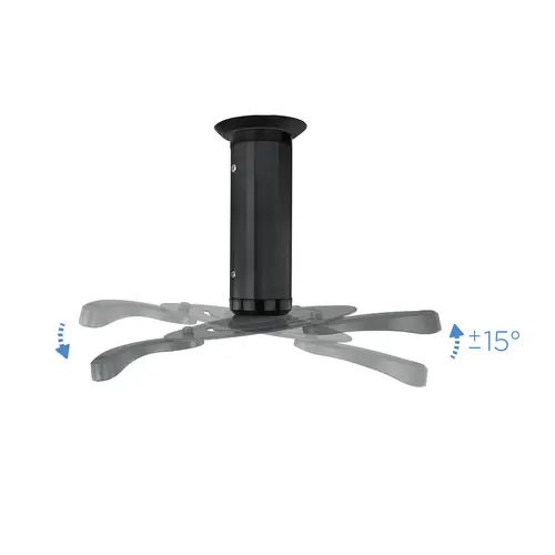 SOPORTE UNIVERSAL DE TECHO GIRATORIO 360º PARA PROYECTOR NEGRO - Imagen 4