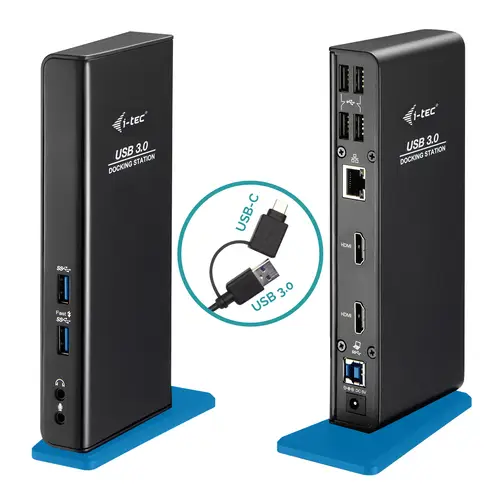 USB 3.0/USB-C Dual HDMI Docking Station - Imagen 1