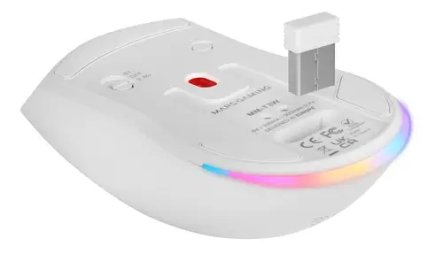 MM-T3W ratón Juego mano derecha RF Wireless + Bluetooth + USB Type-A Óptico 14400 DPI - Imagen 7