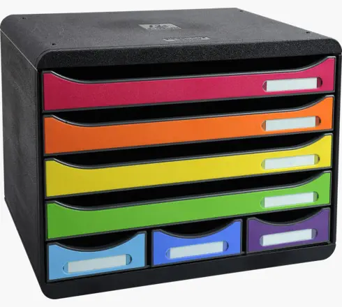 307798D cajonera para oficina Negro