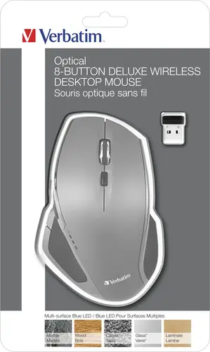 Mouse inalámbrico de 8 botones Blue LED - Imagen 4