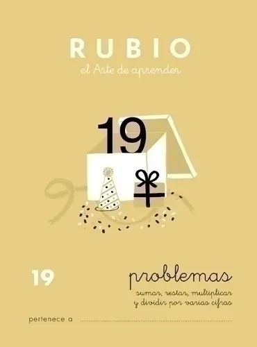 CUADERNO RUBIO A5 OPERAC.y PROBLEMAS 19 - Pack de 10 unidades