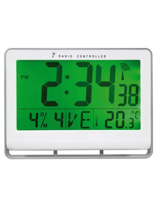 HORLCDNEO reloj de mesa o pared Reloj digital Rectángulo Plata
