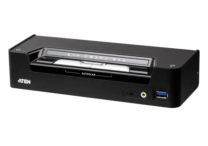 Switch KVMP híbrido USB-C DisplayPort de 3 puertos