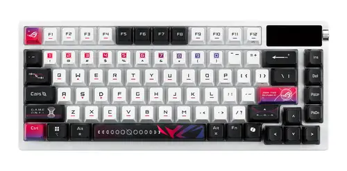 ROG Azoth X teclado Juego USB + RF Wireless + Bluetooth Negro, Blanco - Imagen 2
