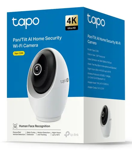 Tapo C260 Cámara de seguridad IP Interior 3840 x 2160 Pixeles Techo/Pared/Escritorio - Imagen 4