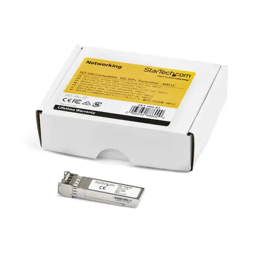 Módulo Transceptor SFP+ Compatible con FET-10G - 10GBASE-USR de Cisco - Fibra Multimodo (MMF) 10GbE - SFP+ Ethernet Gigabit 10Gb- LC - 300m - 850nm - Cisco Nexus 2000 DDM - Imagen 5