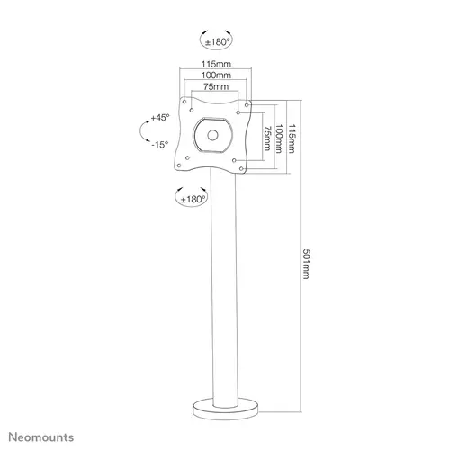 NS-DPOS100BLACK Soporte para monitor 10-32" - atornillable - Imagen 10