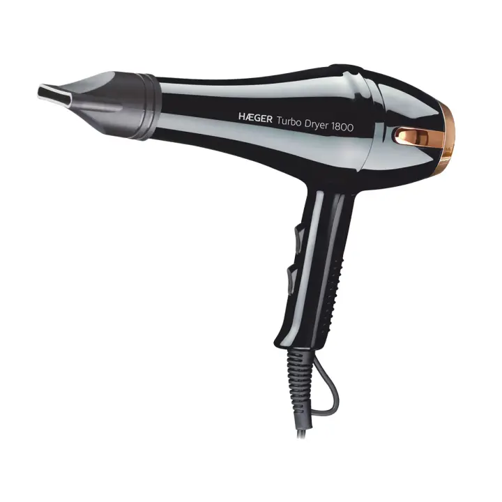 TURBO DRYER secador 1800 W Negro, Oro