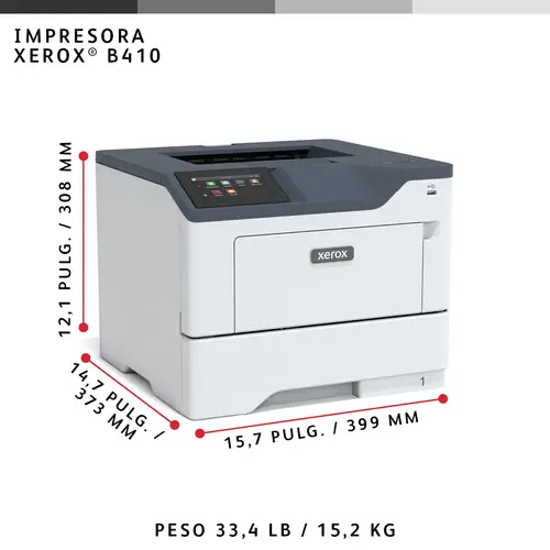 B410 A4 47 ppm Impresora a doble cara PS3 PCL5e/6 2 bandejas 650 hojas en total - Imagen 7
