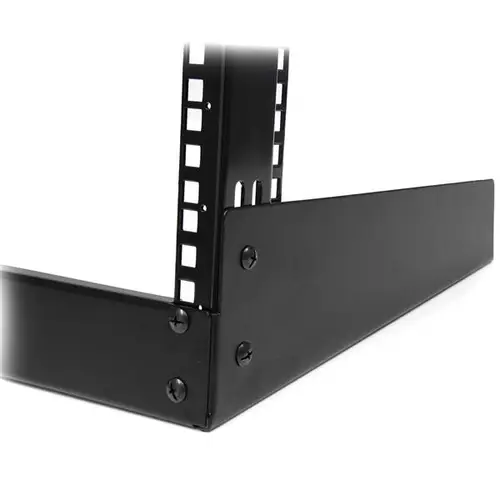 Rack Armario Bastidor Abierto de Escritorio Desktop Sobremesa de 2 Columnas 12U 0,5m Negro - Imagen 2