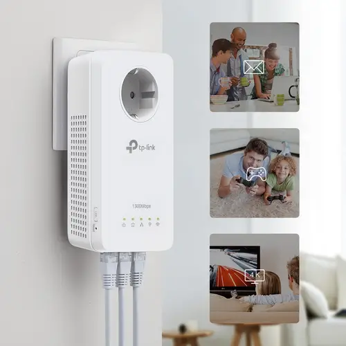 TL-WPA8631P KIT adaptador de red PowerLine 300 Mbit/s Ethernet Wifi Blanco 2 pieza(s) - Imagen 3