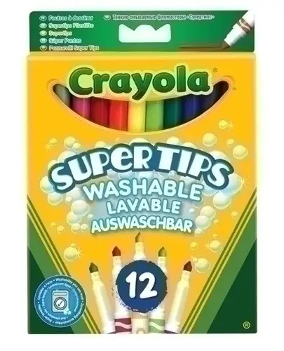 ROTUL.CRAYOLA LAVABLE SUPER CAJA 12
