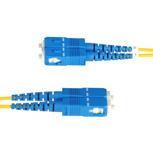 Cable de Fibra Óptica LC a SC (UPC) OS2 Monomodo 9/125µm 100G LSZH Dúplex de 2m - Low Insertion Loss - Resistente a Dobleces - Cable de Conexión de Parcheo LSZH - Imagen 4