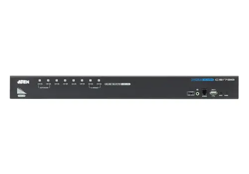 CS1798 interruptor KVM Montaje en rack Negro - Imagen 2