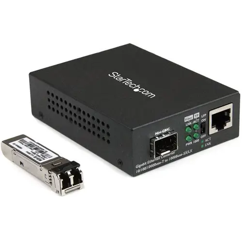 Conversor Compacto de Medios Ethernet Gigabit a Fibra Multimodo LC - 550m - Imagen 2