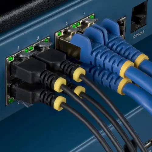 Cable Ethernet CAT6a Ultra Delgado de 15cm Negro - Cable de Red Snagless RJ45 UTP con Alambre de Cobre Puro 34AWG - Latiguillo de Red - Probado con Canal Fluke - Imagen 7
