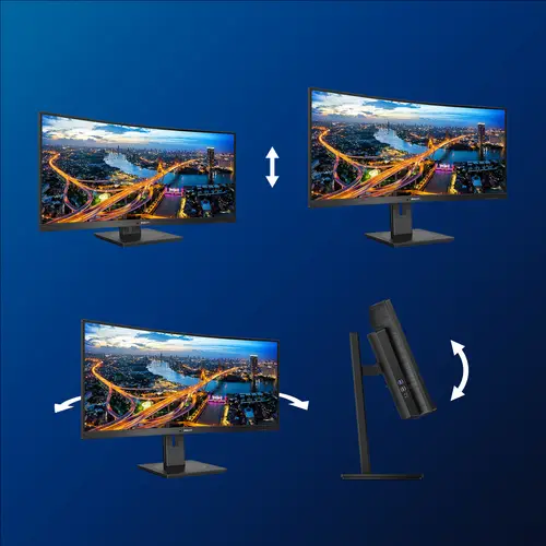 B Line 346B1C/00 pantalla para PC 86,4 cm (34") 3440 x 1440 Pixeles Quad HD LCD Negro - Imagen 3