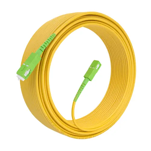 Cable Fibra Óptica Latiguillo G657A2 3.0 9/125 SMF Simplex CPR DCA LSZH, SC/APC-SC/APC, Amarillo, 20m - Imagen 2