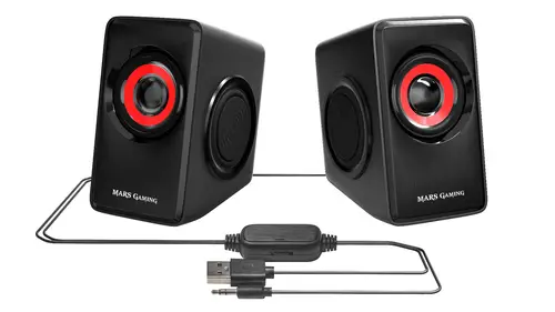 MS1, altavoces 10W, subwoofer, Jack 3.5mm, Pc/Mac/smartphone/tablet - Imagen 4