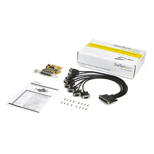 Tarjeta Adaptadora PCI Express Serie de 8 Puertos RS232 - Tarjeta Serial PCIe - DB9 UART 16C1050 - Tarjeta de Expansión Controladora Adaptador Serie Multipuertos - con Protección ESD de 15kV - para Windows y Linux - Imagen 6
