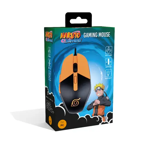 Naruto KX GAMING MOUSE ratón Juego Ambidextro USB tipo A Óptico 3600 DPI - Imagen 9