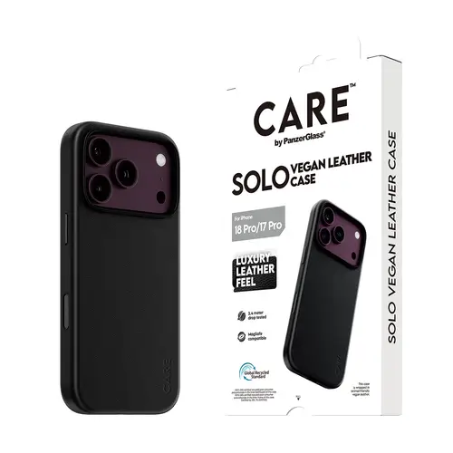 CARE by ® Solo Vegan Leather Case Black w. MagSafe iPhone 18 Pro | 17 Pro funda para teléfono móvil Negro - Imagen 6