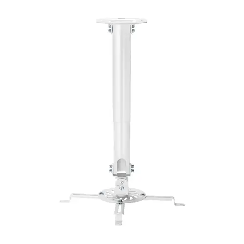 Soporte Universal Giratorio, Inclinable y Extensible de Techo para Proyector 13.5Kg, Blanco - Imagen 1