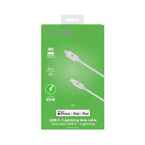 USBLIGHTC2MWH cable de conector Lightning 2 m Blanco - Imagen 4