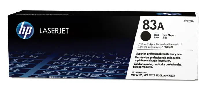 Cartucho de tóner original LaserJet 83A negro