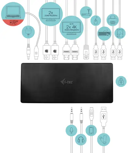 USB-C Quattro Display Docking Station with Power Delivery 85 W - Imagen 4