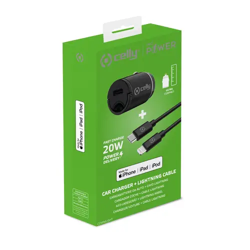 CCMINILIGHT cargador de dispositivo móvil Smartphone Negro Encendedor de cigarrillos Auto - Imagen 5