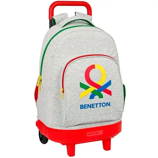 SAFTA MOCHILA GRANDE C/RUEDAS COMPACT EXTRAÍBLE BENETTON POP
