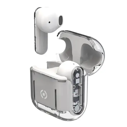 SHEER Auriculares True Wireless Stereo (TWS) Dentro de oído Llamadas/Música Transparente, Blanco - Imagen 1