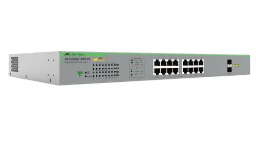 AT-GS950/18PS-V2-50 switch No administrado Gigabit Ethernet (10/100/1000) Energía sobre Ethernet (PoE) Gris - Imagen 1