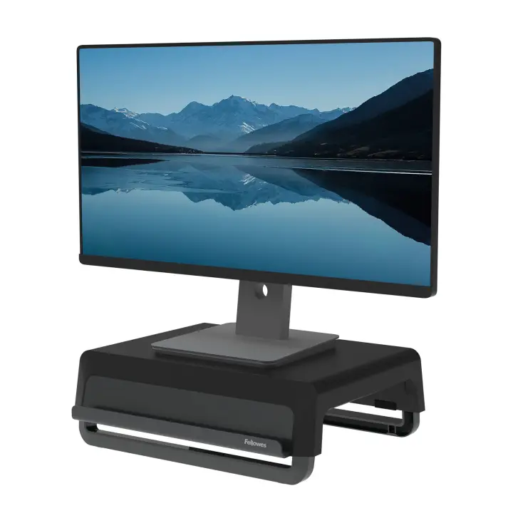 100016560 soporte para monitor Escritorio Negro, Gris