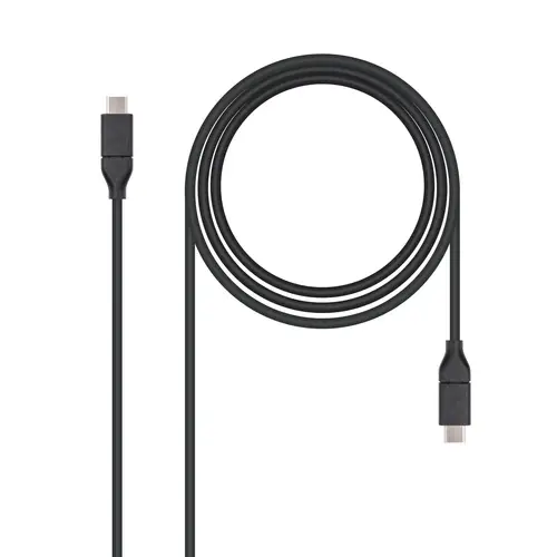 USB 3.1, 1m cable USB USB 3.2 Gen 2 (3.1 Gen 2) USB C Negro - Imagen 1