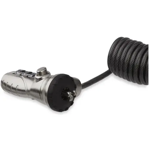 Cable de Seguridad con Combinación para Ordenador Portátil- con Cable Auto Enrrollable - Combinación de 3 Dígitos - Imagen 2