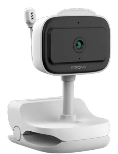 DOVY video-monitor para bebés Wi-Fi Blanco, Negro