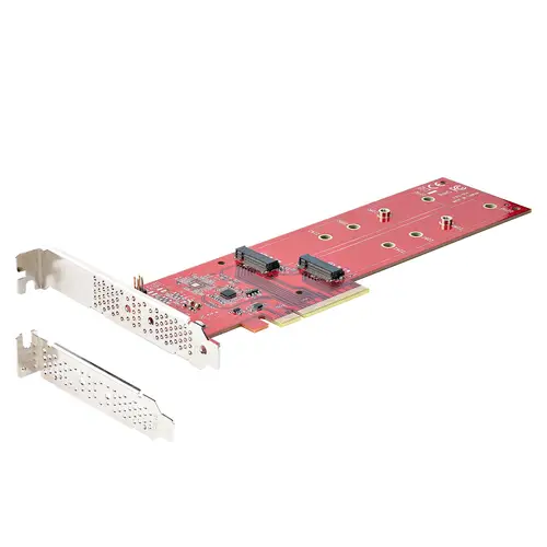 Tarjeta PCIe Adaptadora para 2 SSDs M.2, PCI Express x8 o x16 a NVMe Doble o SSDs M.2 AHCI, PCI Express 4.0, 7,8Gbps por Unidad con Bifurcación - Windows o Linux - Imagen 10