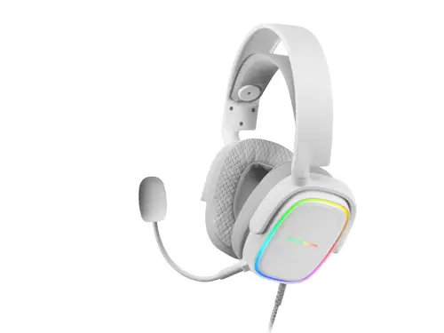 MHAX Blanco, Auriculares Gaming RGB, Micrófono Extraíble, HiFi, Compatibilidad Multiplataforma - Imagen 3