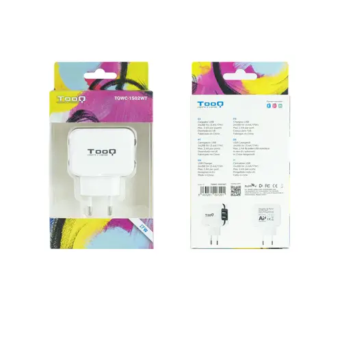 TQWC-1S02WT cargador de dispositivo móvil GPS, MP3, MP4, Teléfono móvil, Consola de juegos portátil, Smartphone, Tableta Blanco Corriente alterna Interior - Imagen 4